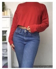 Sweat cropped ourlet brut