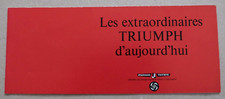 TRIUMPH 2000 HERALD TR4A VITESSE SPITFIRE Catalogue Brochure Prospekt French