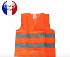Gilet orange fluo signalisation haute visibilité XXL