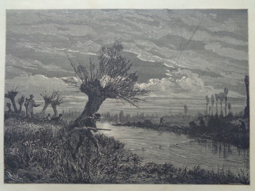 Grande gravure ancienne - grande,