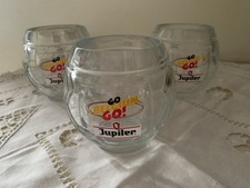 3 Verres Chopes A Bière Rondes Ballon De Foot Jupiler