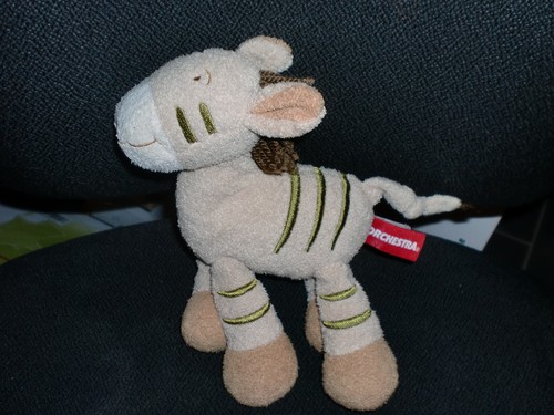 Doudou peluche cheval zèbre - peluche,