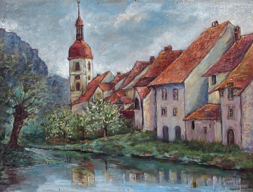 Tableau ancien huile panneau - ancien,