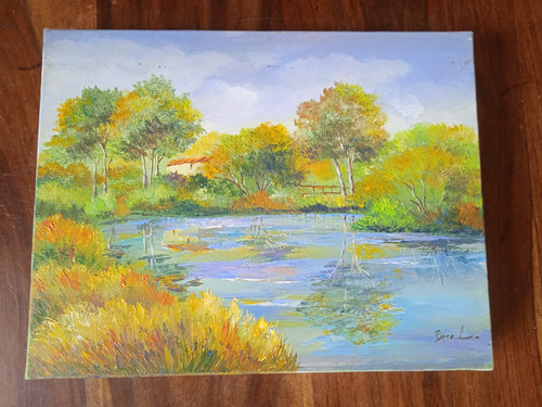 Peinture huile sur toile - l,
