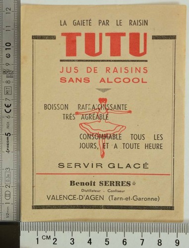 Tutu jus raisins - tutu, sans