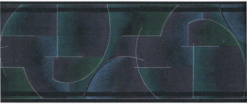 Green blue teal silver arc - teal,