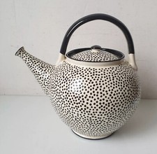 theiere moderne edition swart un witt teapot ceramique no la borne puisaye