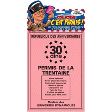 Permis de la 30 aine -