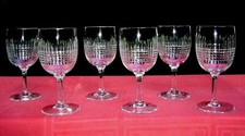 BACCARAT NANCY 6 WINE GLASSES WEINGLÄSER WEINRÖMER VERRES A VIN CRISTAL TAILLÉ B