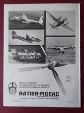 12/1969 PUB RATIER FIGEAC HELICE PROPELLER NAVIPLANE BREGUET TRANSALL FRENCH AD