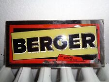 ANCIEN PETIT MIROIR BERGER ET SES SIROP DE LUXE NON PLAQUE EMAILLEE ANCIENNE