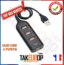 Hub Multiport Multiplicateur 4 Ports USB 2.0 avec Câble PC Ordinateur Portable !