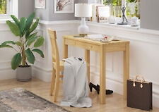 Bureau Table d'ordinateur portable Table d'appoint étroite 100x45 Pin naturel