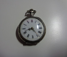 Montre gousset de col en argent pour dame Louviers