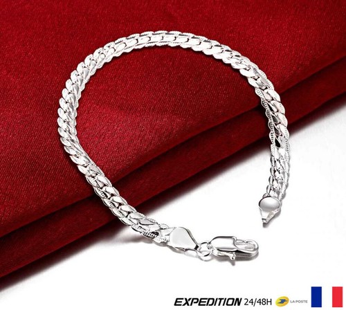 Bracelet fermoir gourmette - fermoir,