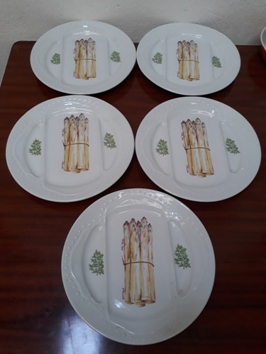 Assiette asperge - assiette,