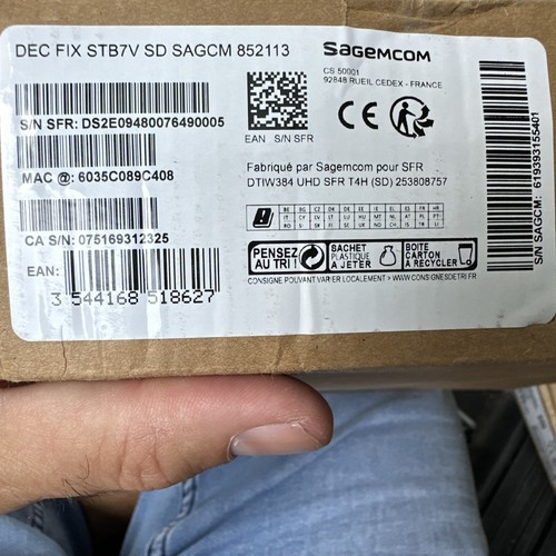 Sagemcom stb7v décodeur - stb7v,