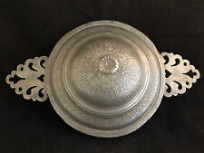 Ancienne Ecuelle à Oreilles en Etain A Identifier Antique French 