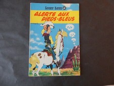 MORRIS LUCKY N°10 ALERTE AUX PIEDS- BLEUS REEDITION DOS JAUNE DE 1964