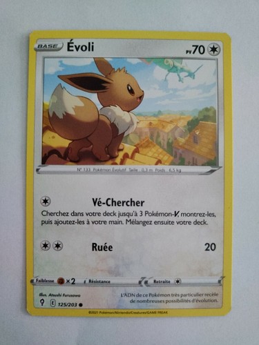 Carte pokemon évoli 125 - pokemon, 125/203