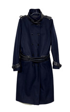 Manteau en laine marine trench