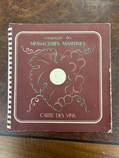 Carte Des Vins Compagnie Des Messageries Maritimes 1950