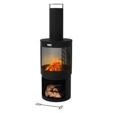 Cheminée de jardin rond