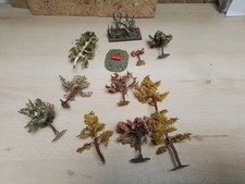 HO DIORAMA DECOR. 9 ARBRES ARBUSTES 