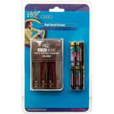 Chargeur Rapide  + 4 Piles AA