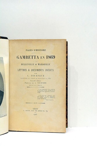 Livre ancien tourneur gambetta - livre,