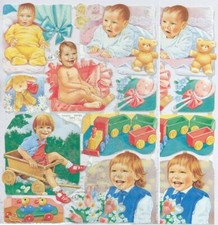 Chromo EF Découpis Naissance 7068 Decoupage Collage Carterie