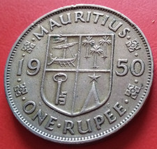 Monnaie Maurice 1 Roupie 1950