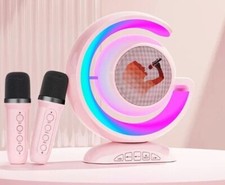 X Karaoké Set Haut-Parleurs Bluetooth Ys-110 Avec 2 Microphones Haut-Parleur RGB