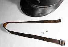 JUGULAIRE CASQUE ADRIAN 15, cuir marron vieilli.