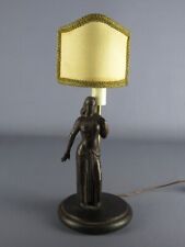 Antique Lampe de Table Statue