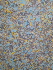 Papier marbré à la cuve de