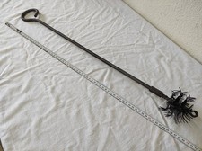 Ancienne Brosse de cheminée à poils d'acier 9,5cm  nettoyage pour tuyau