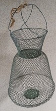Bourriche, nasse à poissons + panier. voir description ( je possède 6 nasses )