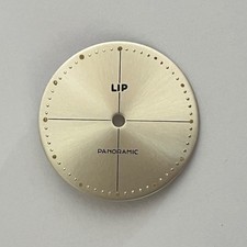 NEUF CADRAN FOND ARGENTE MONTRE LIP PANORAMIC @ 24,10 MM @ PETIT DIAMETRE @ DIAL