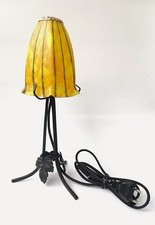 Lampe Art Déco fer forgé et pâte de verre fileté -  Schneider?