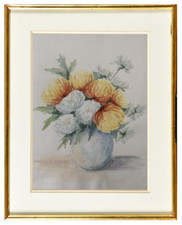 SUPERBE AQUARELLE NATURE MORTE