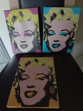 marilyn monroe Andy Warhol Trois Tableaux Toiles