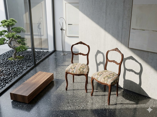 Chaises anciennes vintages - 2,