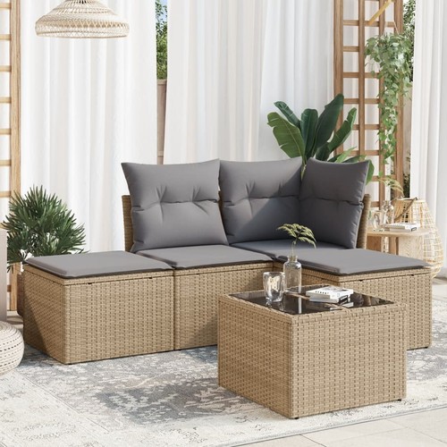 Salon jardin avec coussins - salon,