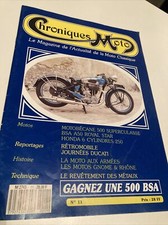 Chroniques Moto N° 11 1989 Motobécane 500 BSA A50 royal star Honda 6 cyl. 250