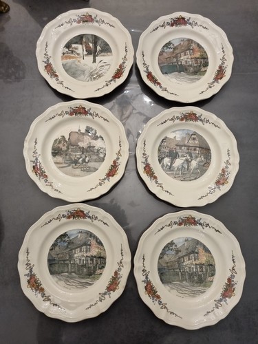 Lot six assiettes - lot,