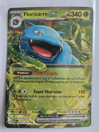 Carte pokémon florizarre - florizarre, ex