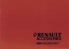 Brochure Renault Alliance Encore Sportwagon Fuego Accessoires 1984 07/1983 USA