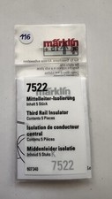 V 116 - 5 Pièces isolation de conducteur central MARKLIN HO 7522