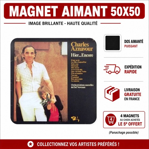 Magnet frigo charles aznavour - frigo,
